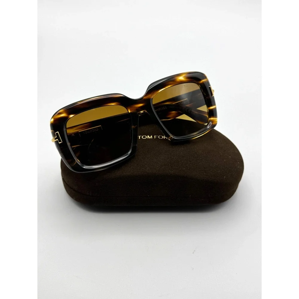 Tom Ford Sunglasses Icon TF1330 55F Havana Brown Frame Brown Gradient Lens 53mm
